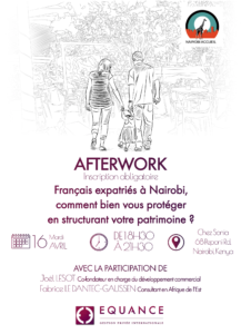 Equance afterwork Nairobi Accueil Kenya 16 Avril 2024
