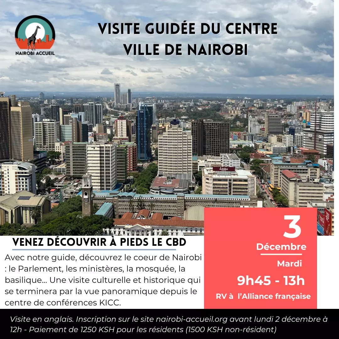 Visite guidée du centre ville de Nairobi